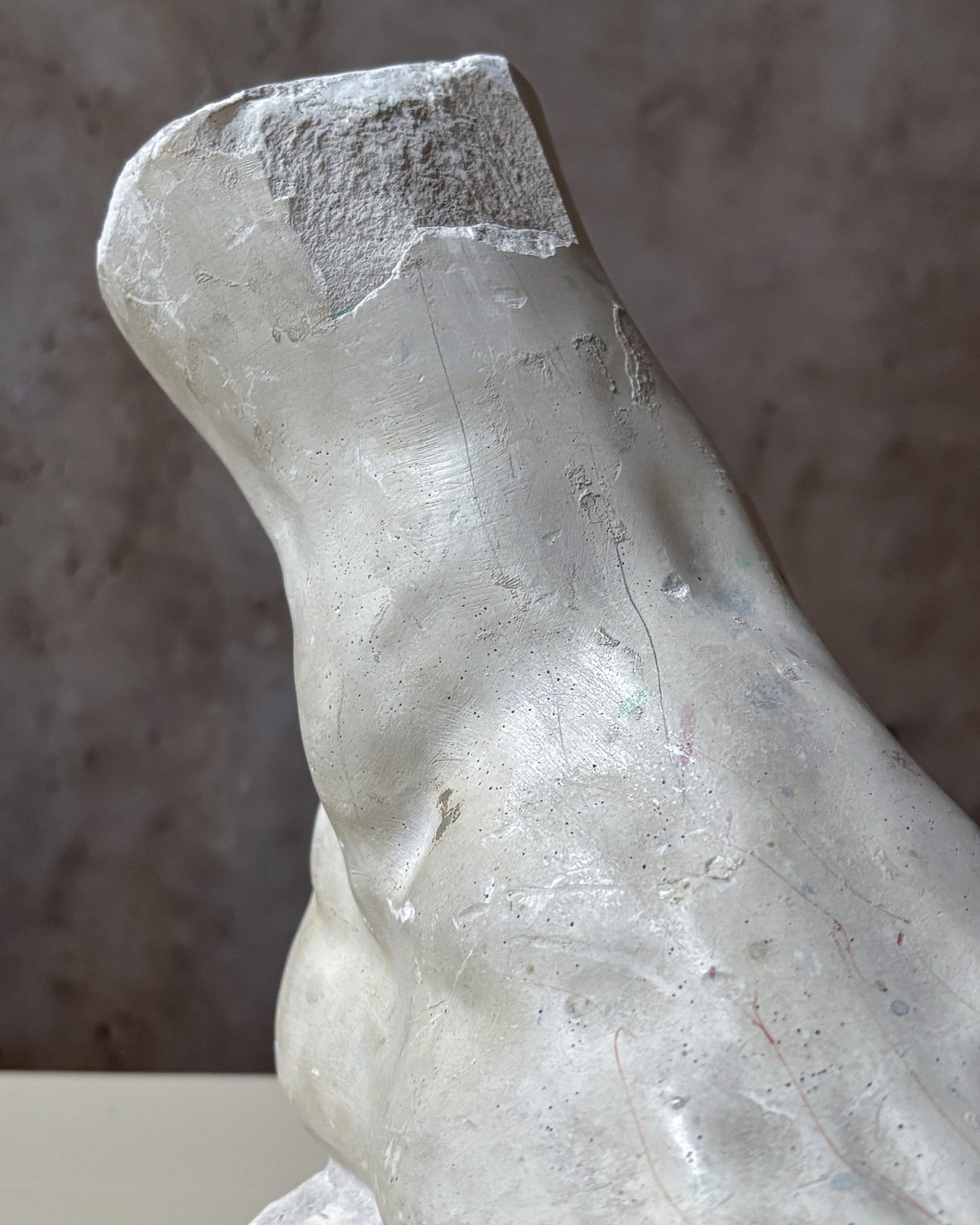 Plaster Foot Fragment