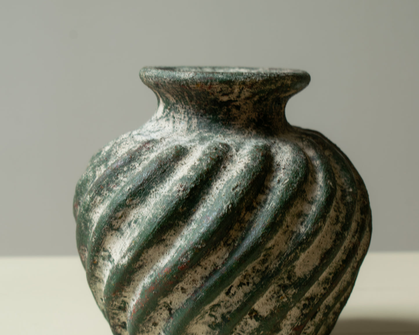 Ceramic Vessel, Spiral Relief