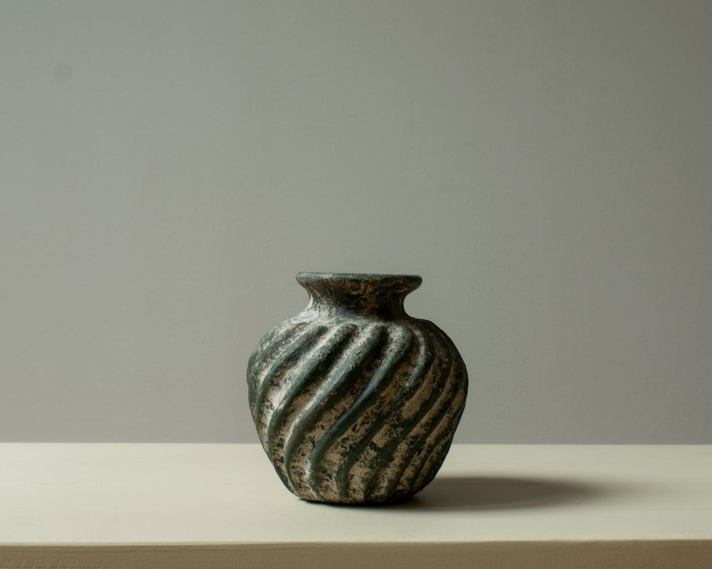 Ceramic Vessel, Spiral Relief