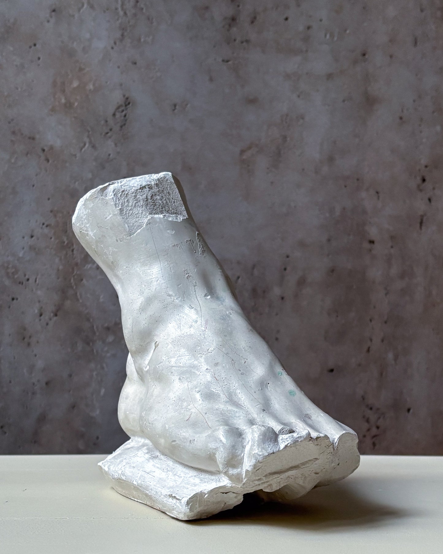 Plaster Foot Fragment